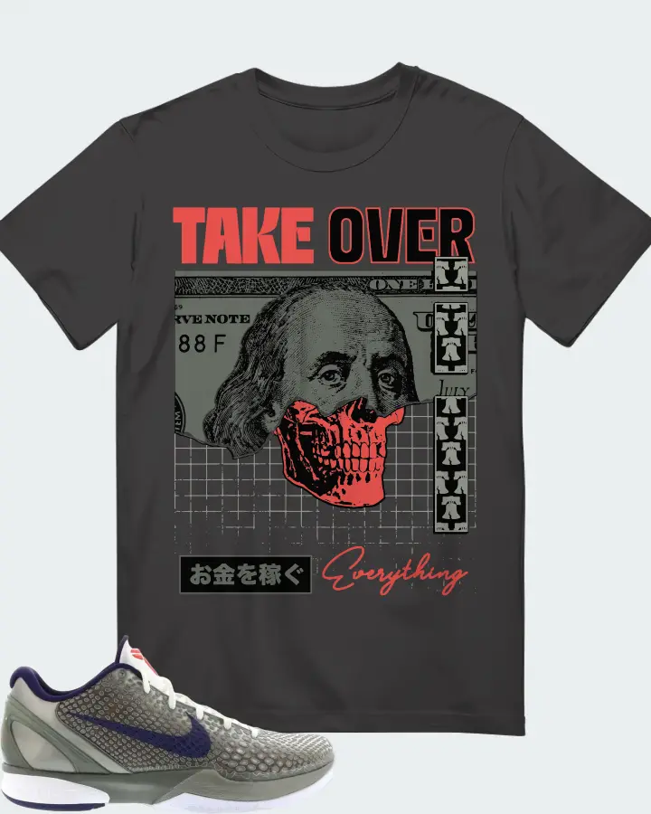Nike Kobe 6 Sneaker Matching Dark Grey T-Shirt - Take Over