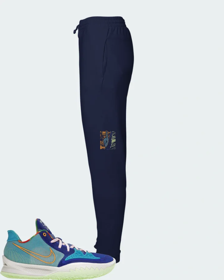Nike Kyrie 4 Low Sneaker Matching Navy Joggers - Peace of mind