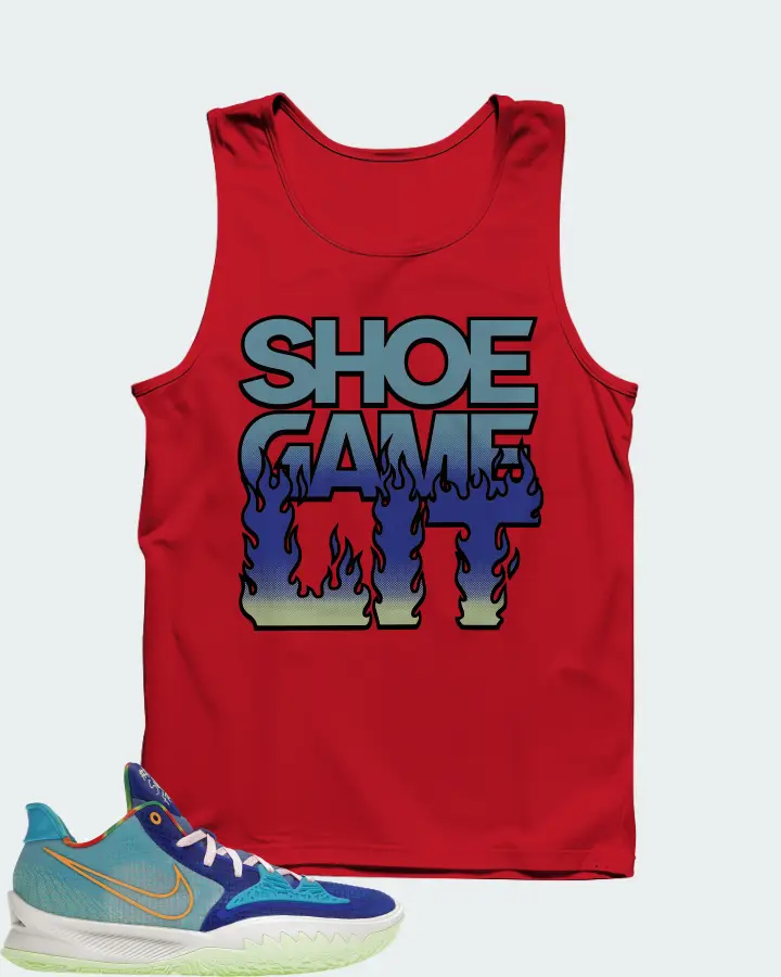 Nike Kyrie 4 Low Sneaker Matching Red Tank Top - Shoe Game Lit Refreshed