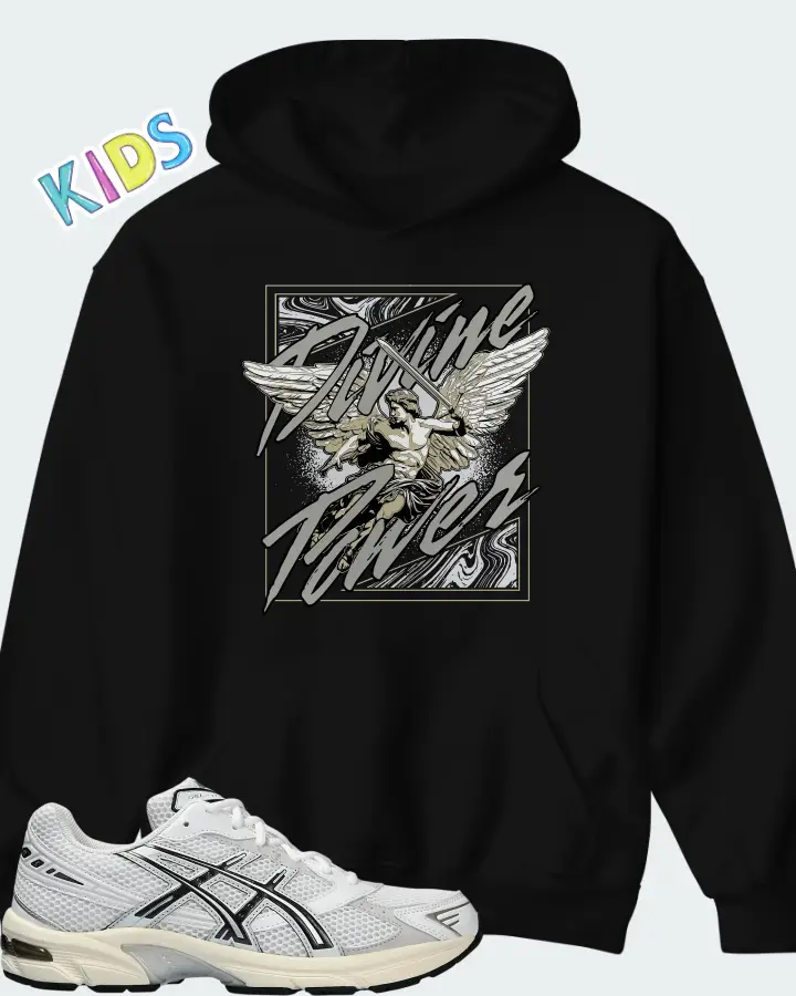 ASICS Gel 1130 White Cloud Grey Matching Kid's Hoodie