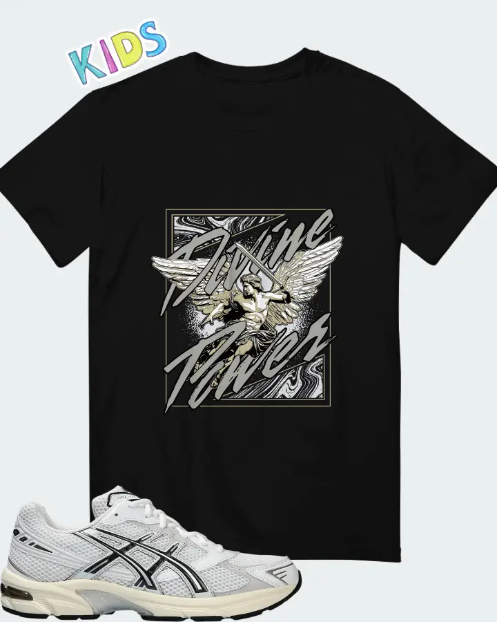 ASICS Gel 1130 White Cloud Grey Matching Kid's T-Shirt
