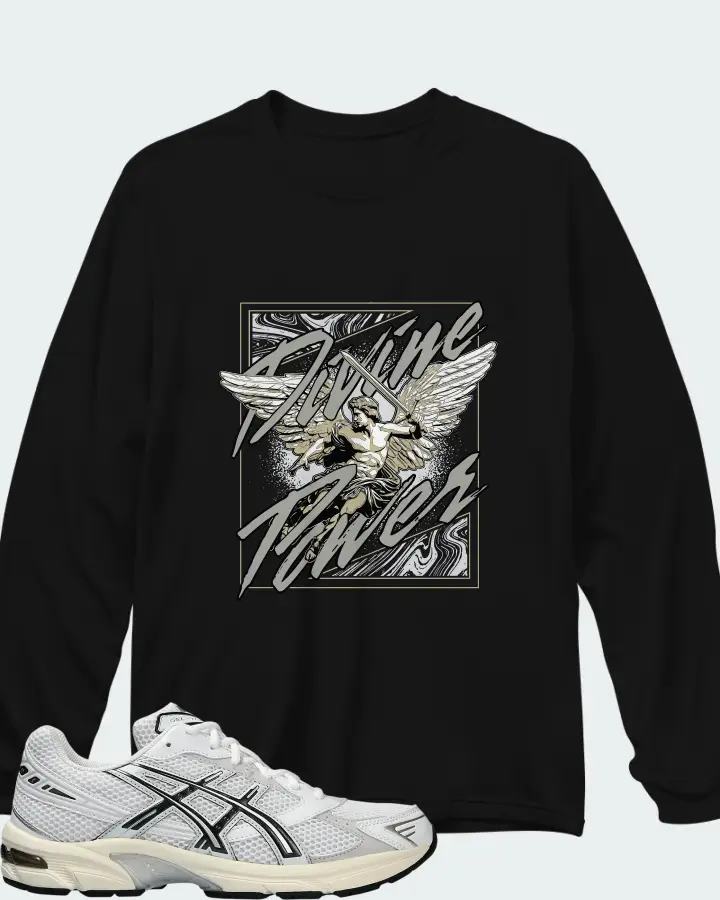 ASICS Gel 1130 White Cloud Grey Matching Long Sleeve T-Shirt