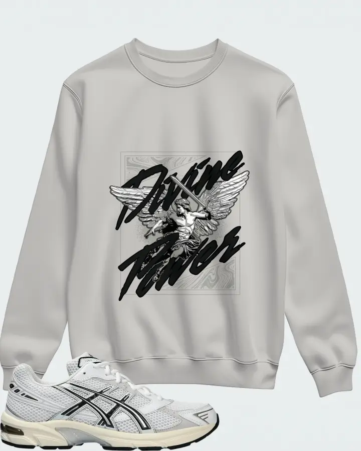 ASICS Gel 1130 White Cloud Grey Matching Sweatshirt
