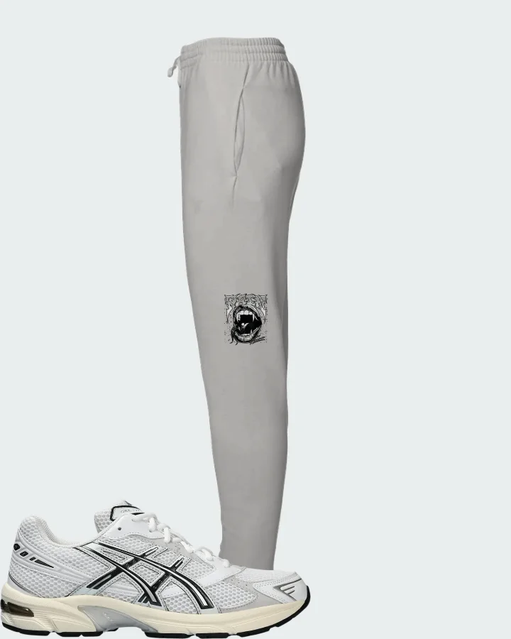 ASICS Gel 1130 White Cloud Grey Matching Joggers