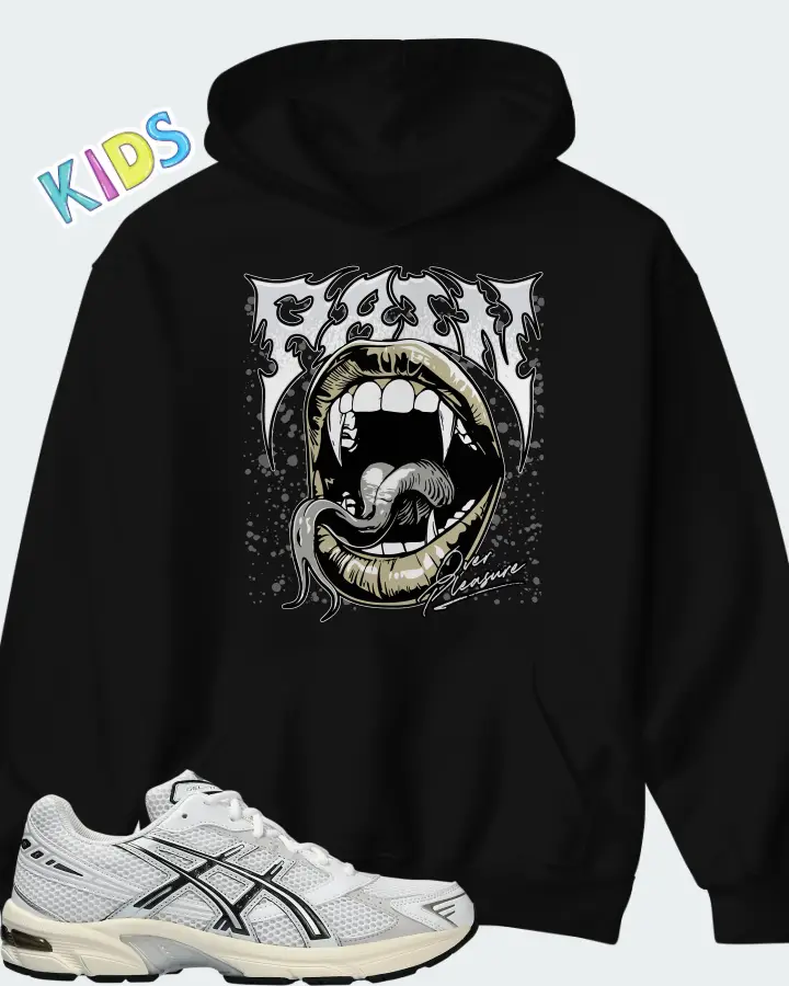 ASICS Gel 1130 White Cloud Grey Matching Kid's Hoodie