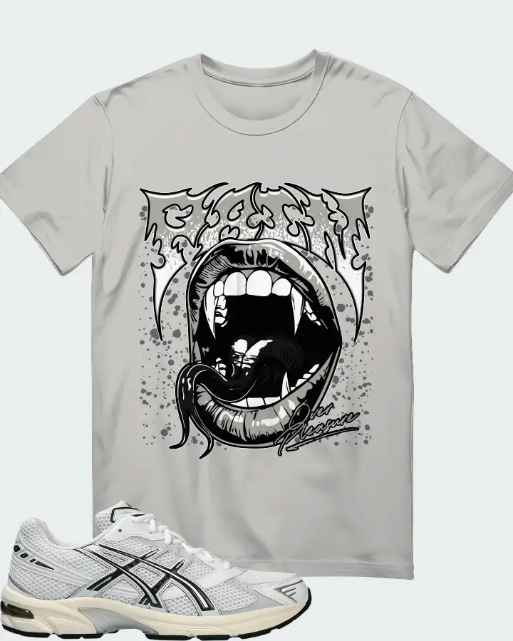 ASICS Gel 1130 White Cloud Grey Matching T-Shirt
