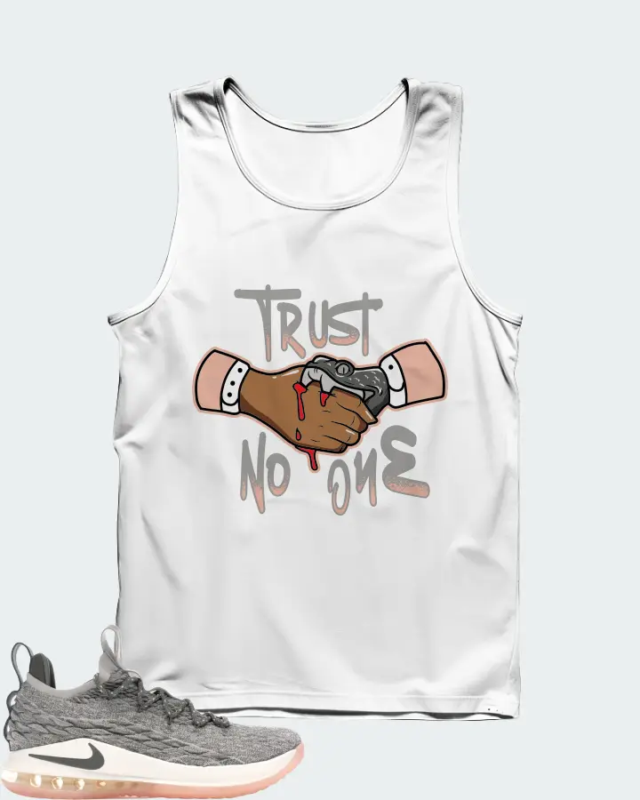 Nike LeBron 15 Low Sneaker Matching White Tank Top - Trust No One