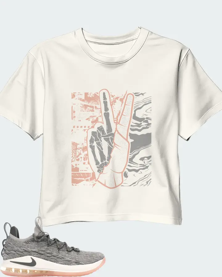 Nike LeBron 15 Low Sneaker Matching Ecru White Crop Top - Peace of mind
