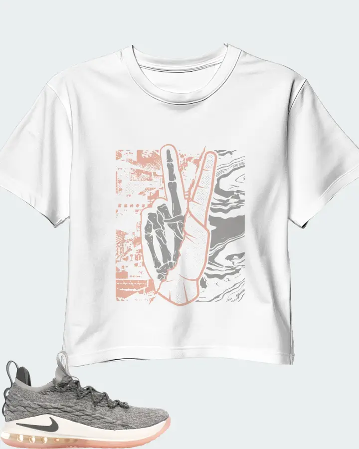 Nike LeBron 15 Low Sneaker Matching White Crop Top - Peace of mind