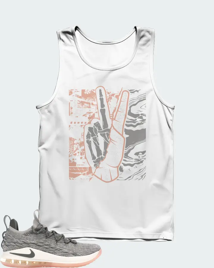 Nike LeBron 15 Low Sneaker Matching White Tank Top - Peace of mind