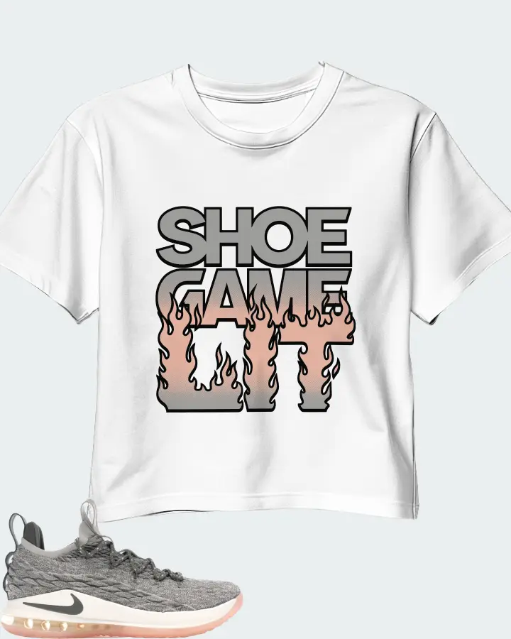Nike LeBron 15 Low Sneaker Matching White Crop Top - Shoe Game Lit Refreshed