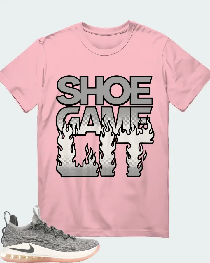 Nike LeBron 15 Low Sneaker Matching T-Shirt - Shoe Game Lit Refreshed