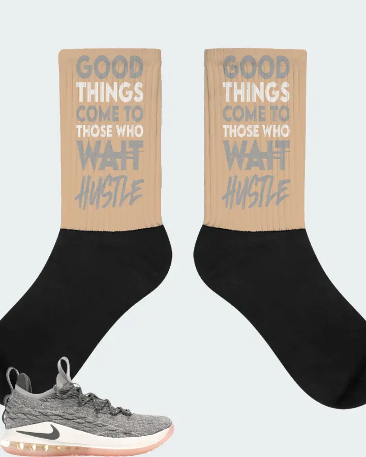 Nike LeBron 15 Low Sneaker Matching Cream Socks - Good Things Come