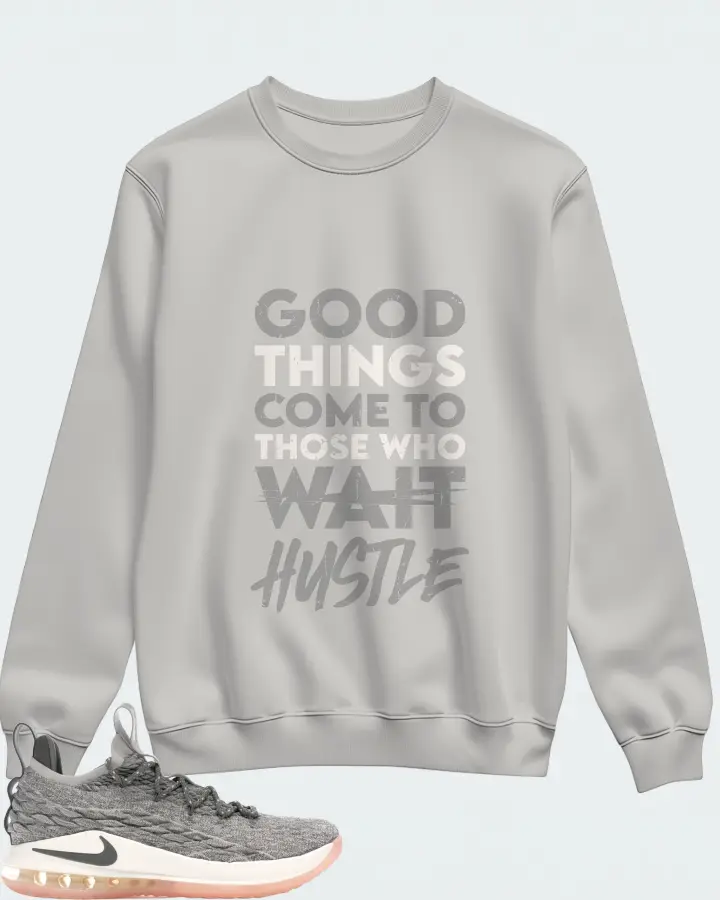 Nike LeBron 15 Low Sneaker Matching Grey Sweatshirt - Good Things Come