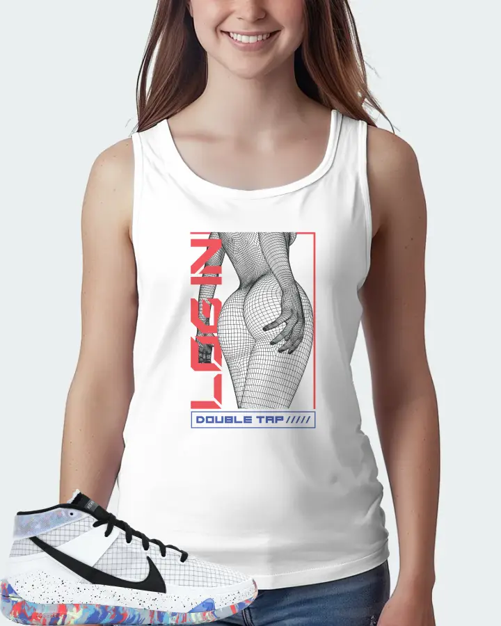 Nike KD 13 Sneaker Matching White Tank Top (LOGIN) - View 5