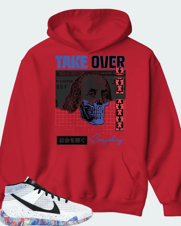 Nike KD 13 Sneaker Matching Red Hoodie - Take Over