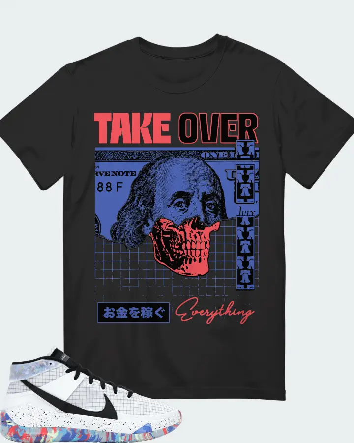 Nike KD 13 Sneaker Matching Graphite T-Shirt - Take Over