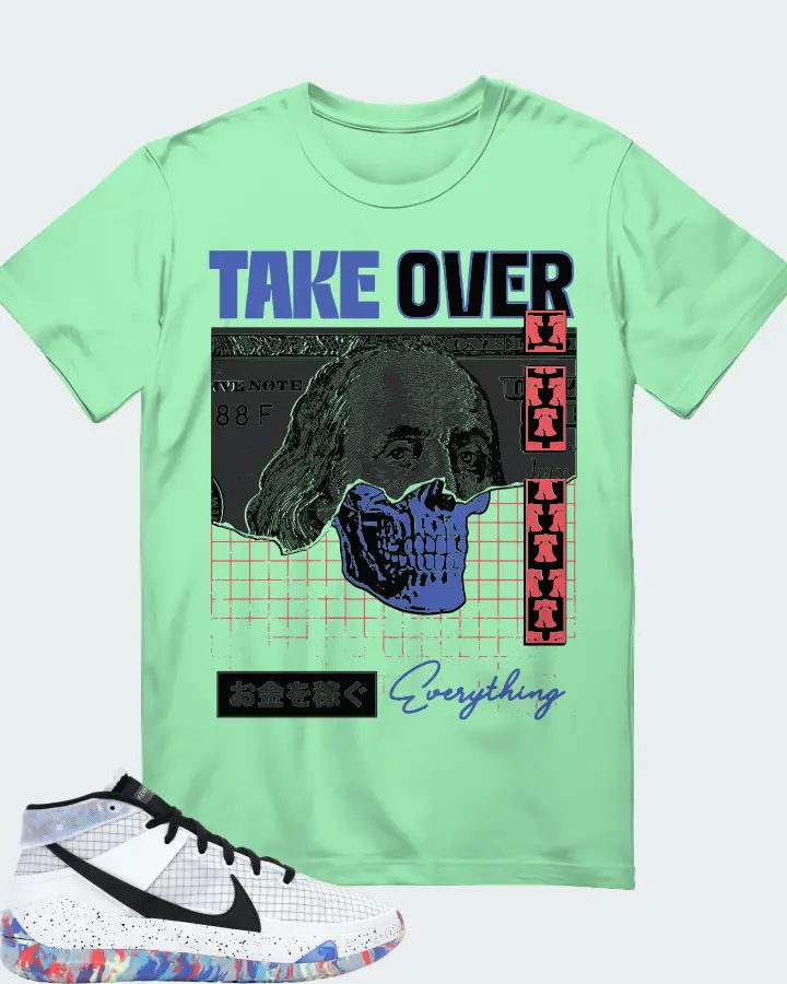 Nike KD 13 Sneaker Matching Fresh Mint T-Shirt - Take Over