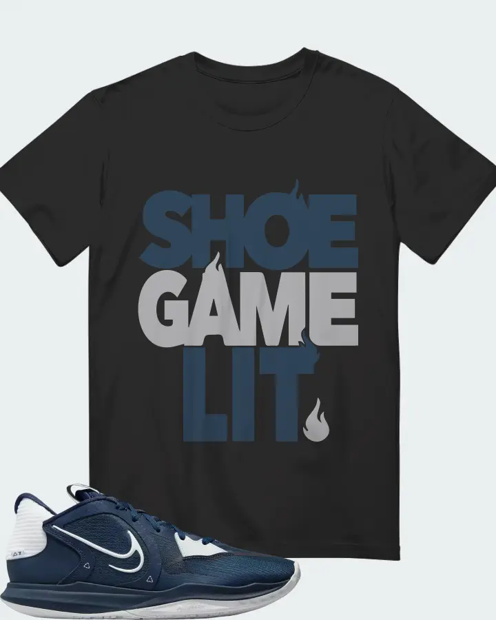 Nike Kyrie 5 Low TB Sneaker Matching Graphite T-Shirt - Shoe Game Lit Classic