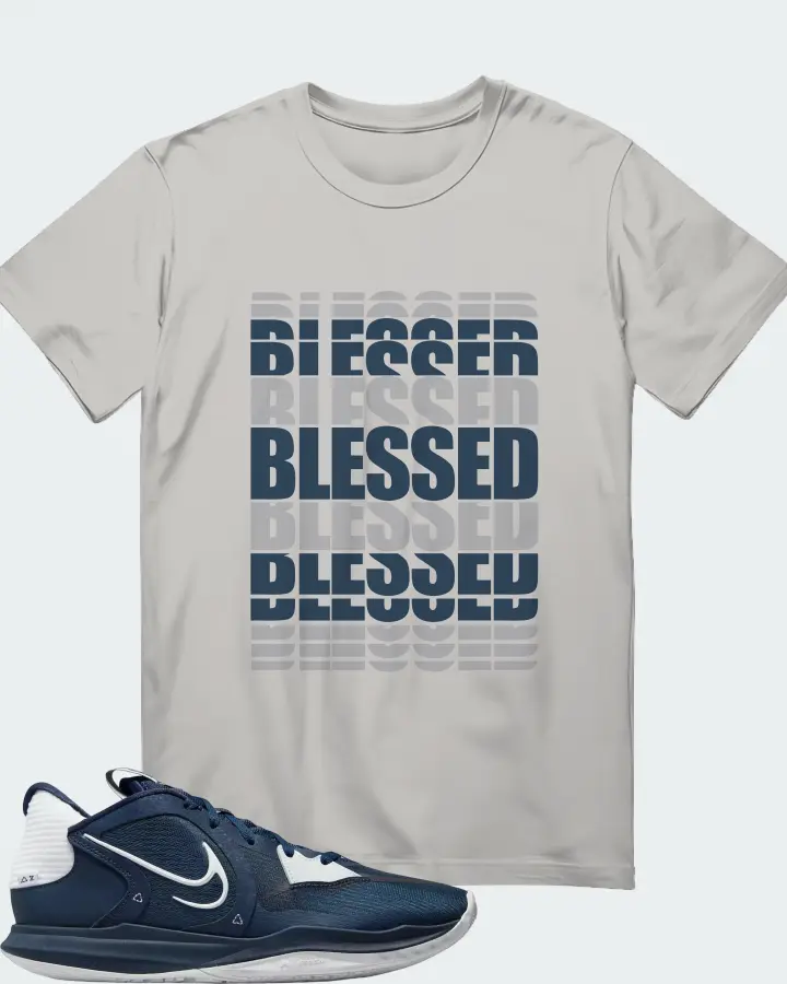 Nike Kyrie 5 Low TB Sneaker Matching T-Shirt - BLESSED Many Times