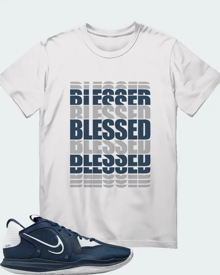 Nike Kyrie 5 Low TB Sneaker Matching T-Shirt - BLESSED Many Times
