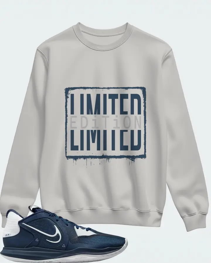 Nike Kyrie 5 Low TB Sneaker Matching Grey Sweatshirt - LIMITED EDITION
