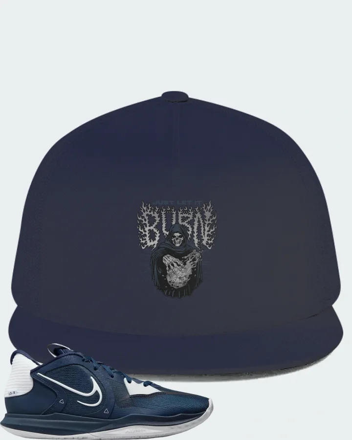 Nike Kyrie 5 Low TB Sneaker Matching Navy Hat (Just Let It Burn) - View 1
