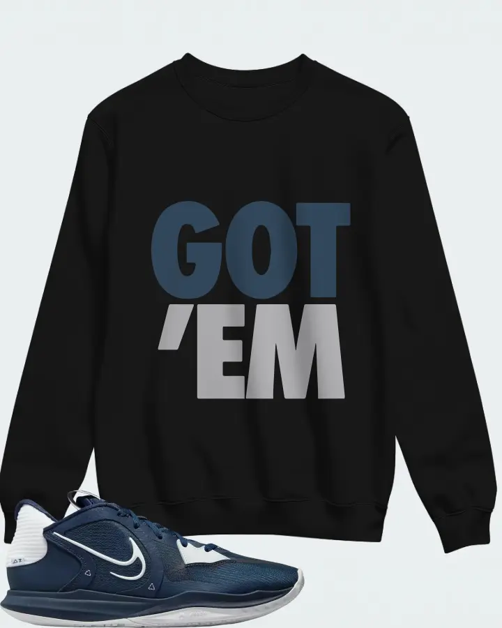 Nike Kyrie 5 Low TB Sneaker Matching Black Sweatshirt - Got Em