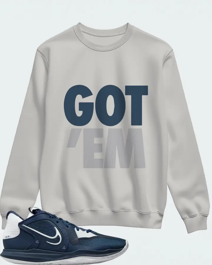Nike Kyrie 5 Low TB Sneaker Matching Grey Sweatshirt - Got Em