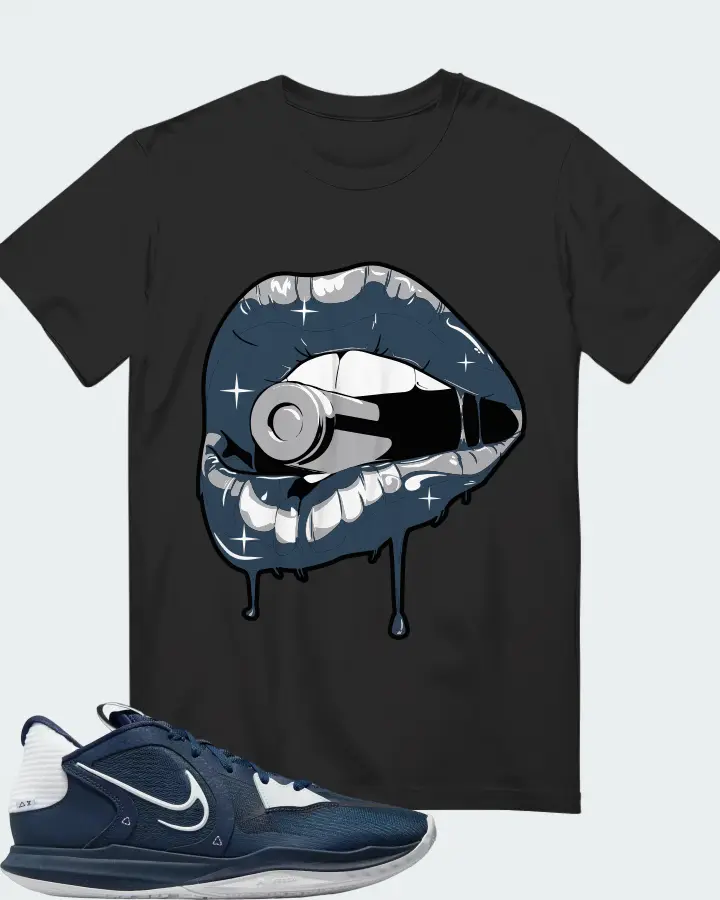 Nike Kyrie 5 Low TB Sneaker Matching Graphite T-Shirt - Kiss of Death