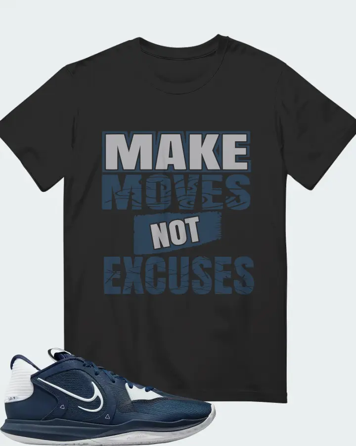Nike Kyrie 5 Low TB Sneaker Matching Graphite T-Shirt - Make Moves Not Excuses