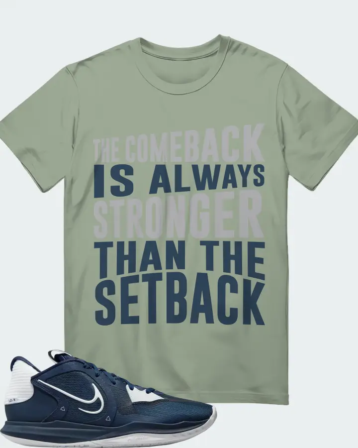 Nike Kyrie 5 Low TB Sneaker Matching Sage T-Shirt - The Comeback