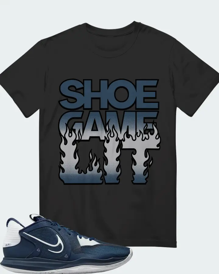 Nike Kyrie 5 Low TB Sneaker Matching Graphite T-Shirt - Shoe Game Lit Refreshed