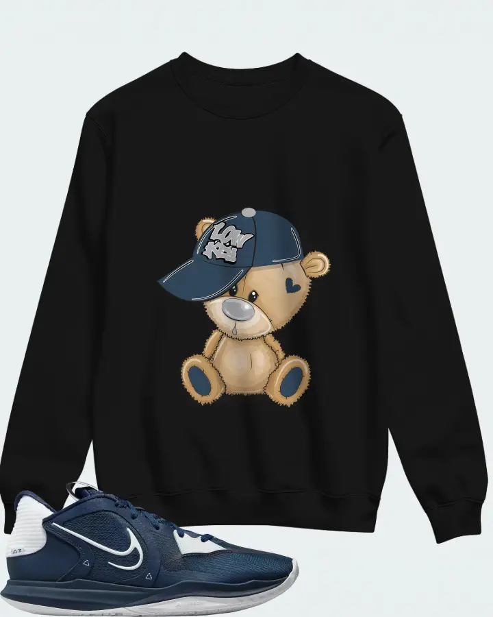 Nike Kyrie 5 Low TB Sneaker Matching Black Sweatshirt - LOW KEY BEAR