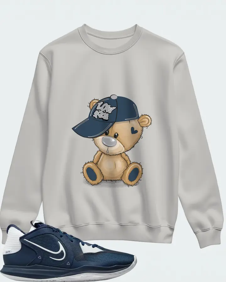 Nike Kyrie 5 Low TB Sneaker Matching Grey Sweatshirt - LOW KEY BEAR