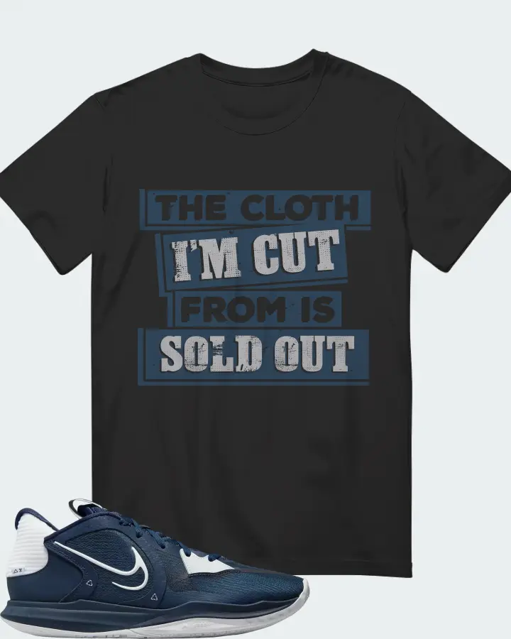 Nike Kyrie 5 Low TB Sneaker Matching Graphite T-Shirt - The Cloth I'm Cut From Refreshed