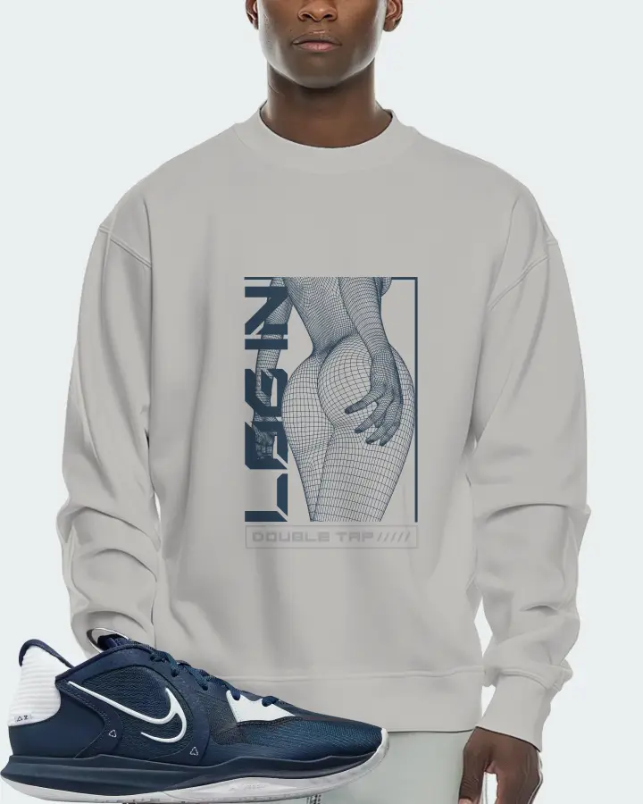 Nike Kyrie 5 Low TB Sneaker Matching Grey Sweatshirt (LOGIN) - View 2