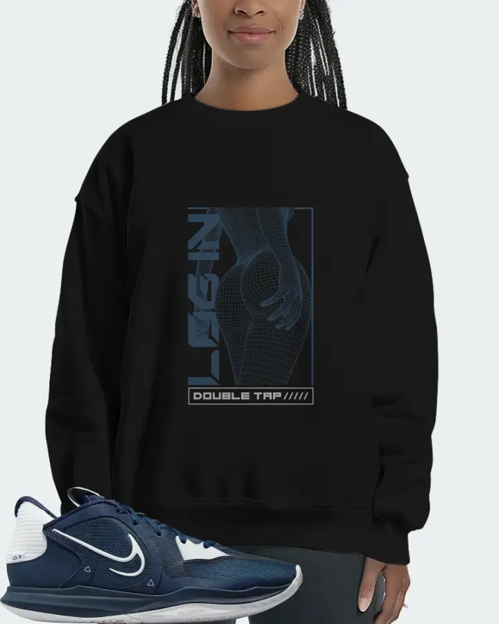 Nike Kyrie 5 Low TB Sneaker Matching Black Sweatshirt (LOGIN) - View 3