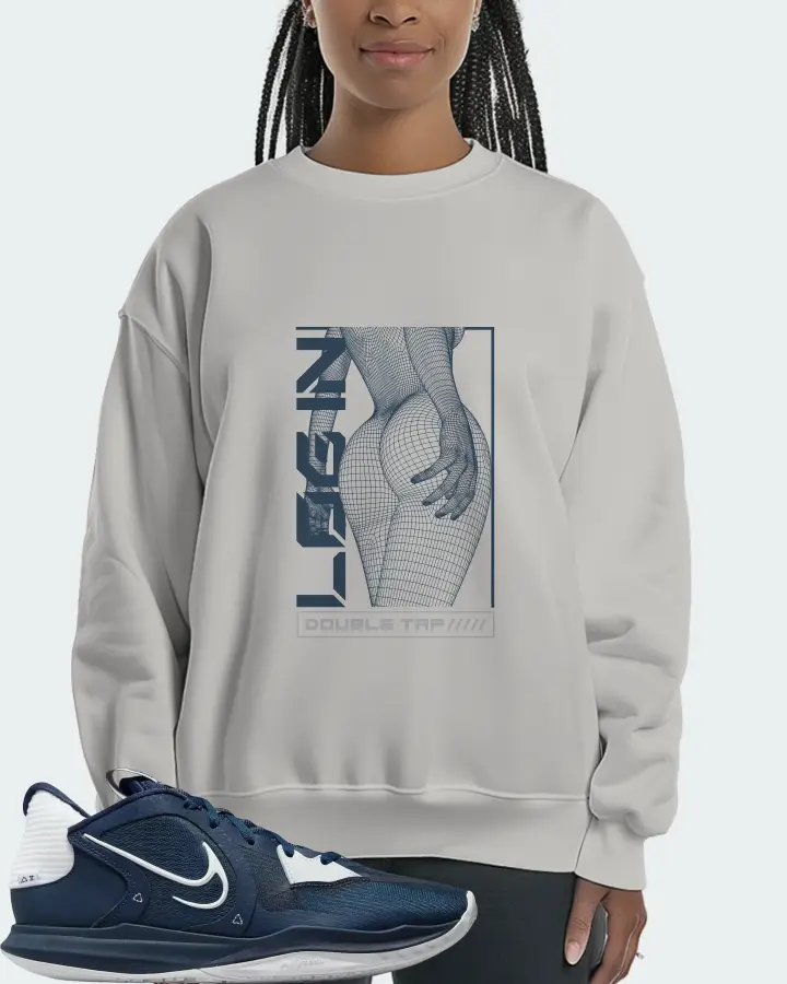 Nike Kyrie 5 Low TB Sneaker Matching Grey Sweatshirt (LOGIN) - View 3
