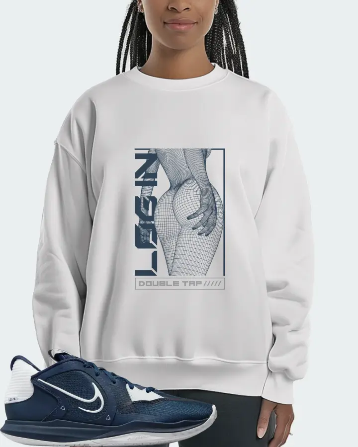 Nike Kyrie 5 Low TB Sneaker Matching White Sweatshirt (LOGIN) - View 3