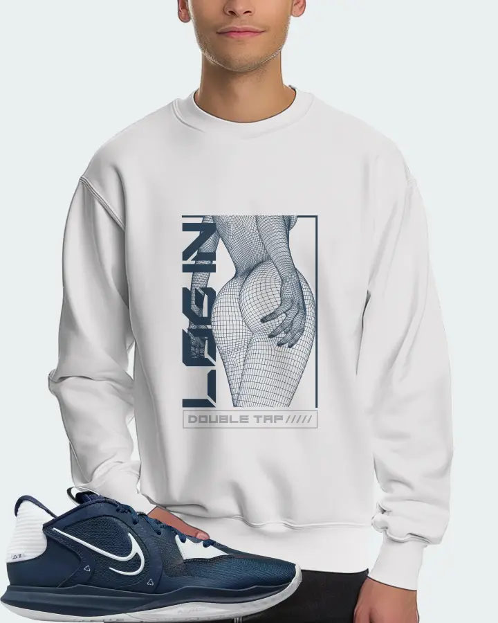 Nike Kyrie 5 Low TB Sneaker Matching White Sweatshirt (LOGIN) - View 4
