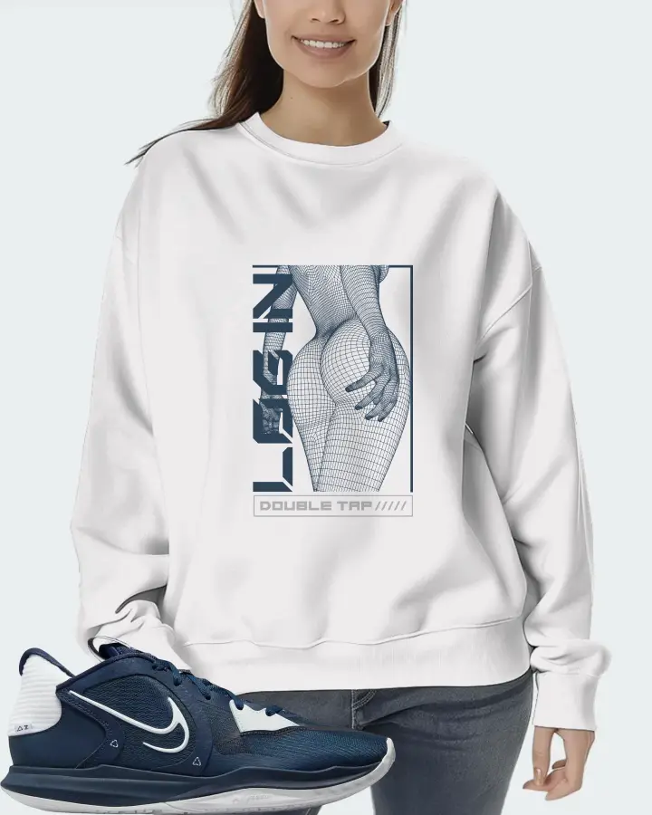 Nike Kyrie 5 Low TB Sneaker Matching White Sweatshirt (LOGIN) - View 5