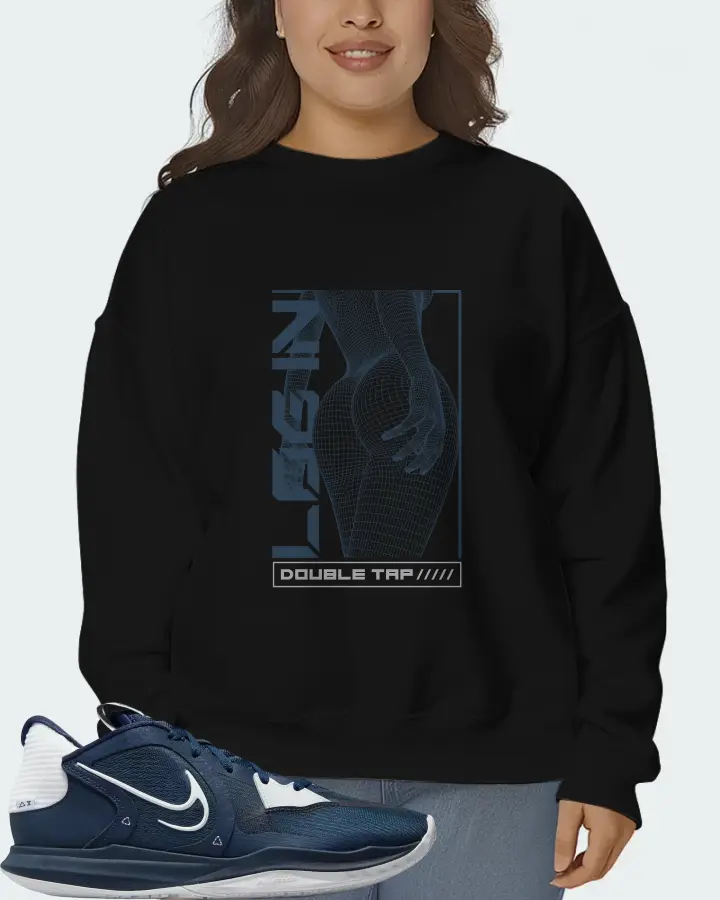 Nike Kyrie 5 Low TB Sneaker Matching Black Sweatshirt (LOGIN) - View 7