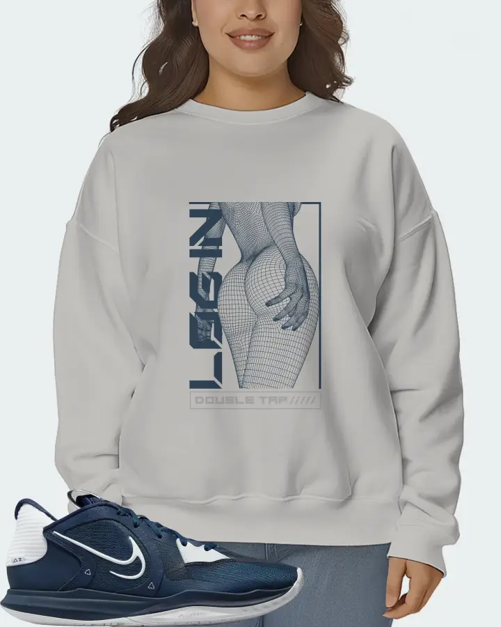 Nike Kyrie 5 Low TB Sneaker Matching Grey Sweatshirt (LOGIN) - View 7