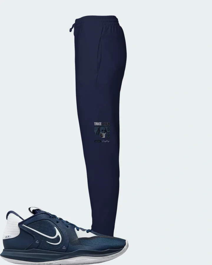 Nike Kyrie 5 Low TB Sneaker Matching Navy Joggers - Take Over