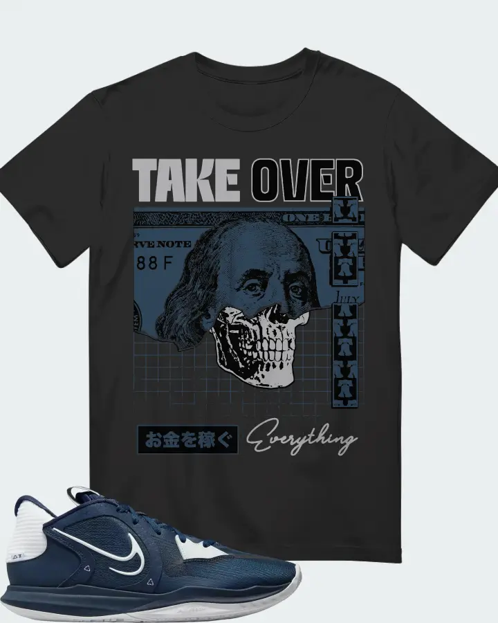 Nike Kyrie 5 Low TB Sneaker Matching Graphite T-Shirt - Take Over