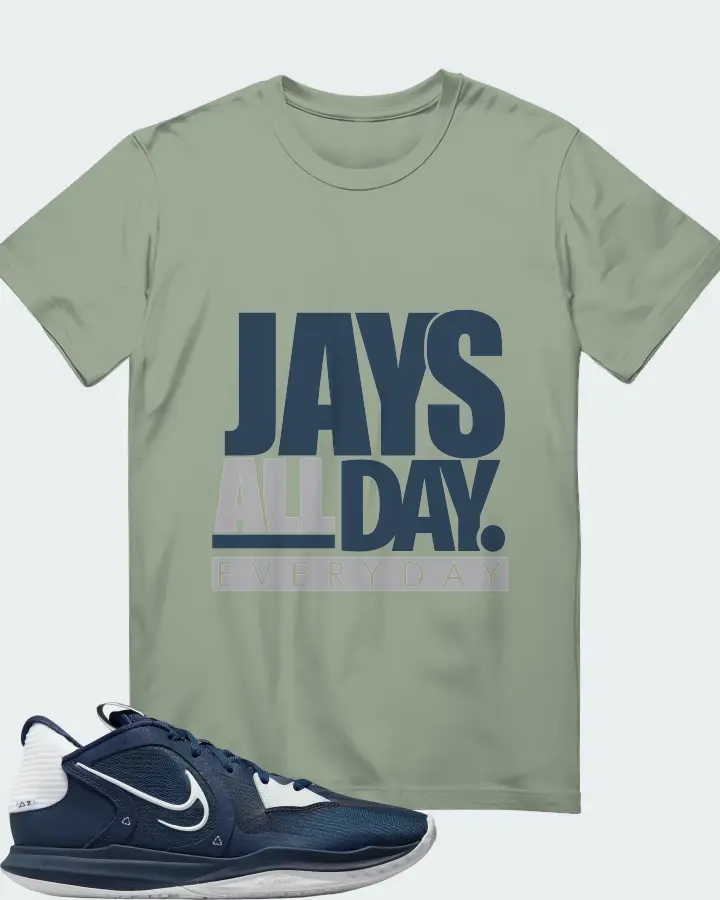 Nike Kyrie 5 Low TB Sneaker Matching Sage T-Shirt - Jays All Day