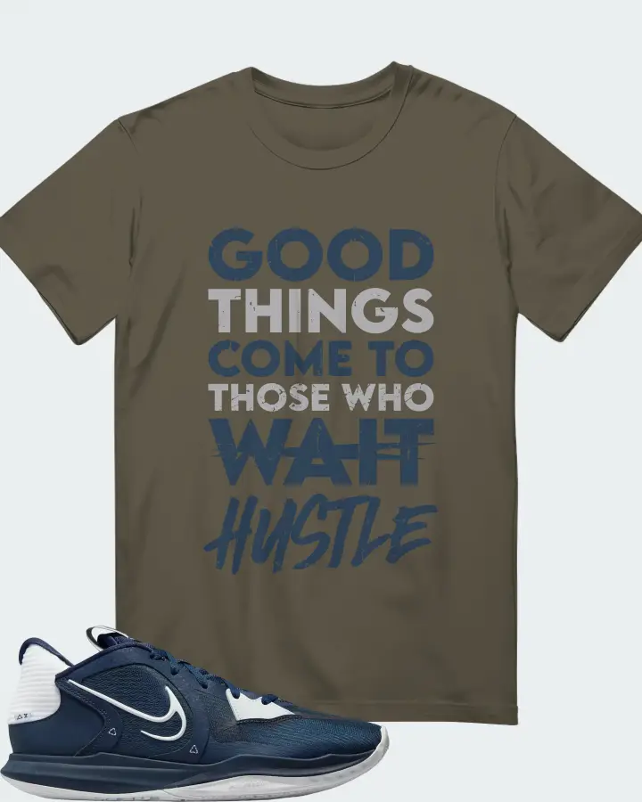 Nike Kyrie 5 Low TB Sneaker Matching Army T-Shirt - Good Things Come