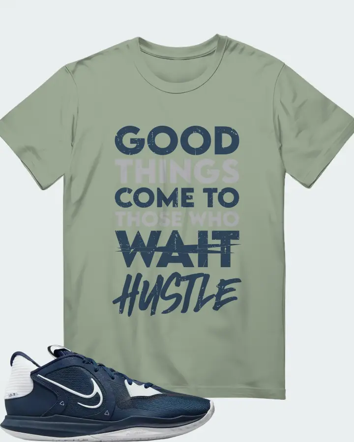 Nike Kyrie 5 Low TB Sneaker Matching Sage T-Shirt - Good Things Come
