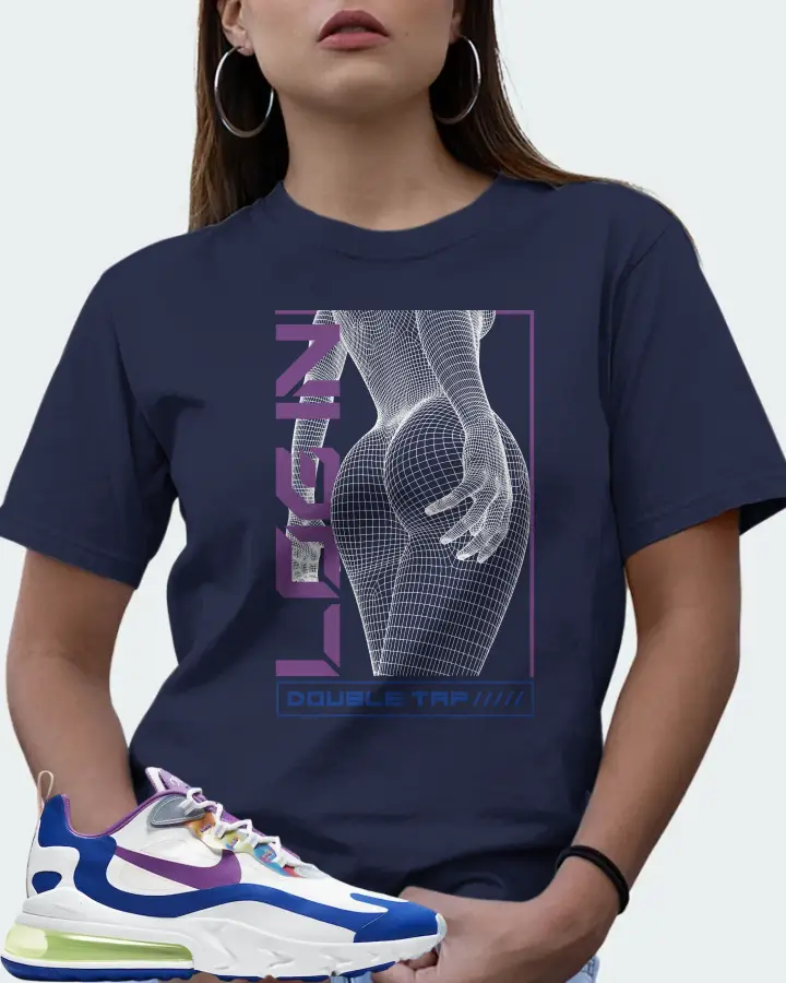 Nike Air Max 270  React Easter  Sneaker Matching Navy T-Shirt (LOGIN) - View 7